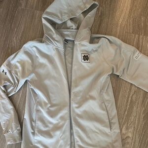 Under Armour Notre Dame gray jacket size small